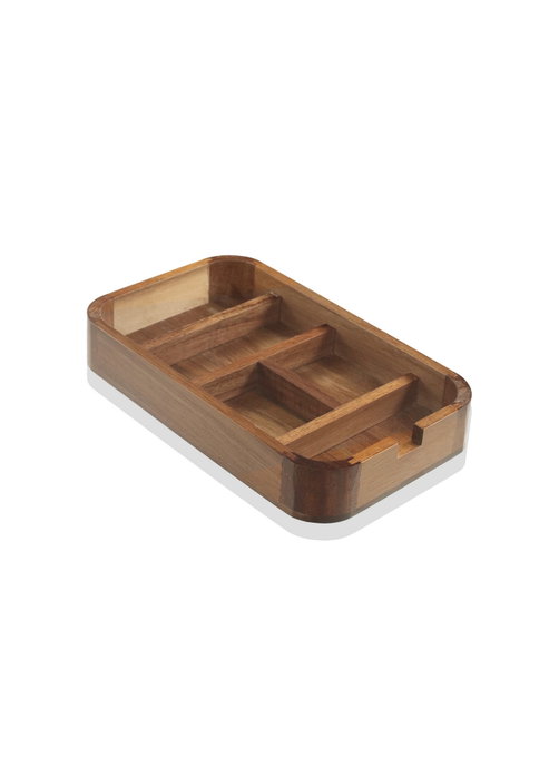 Hermia Organizador de Madera en Madera y Beige Hermia Organizador de Madera en Madera y Beige